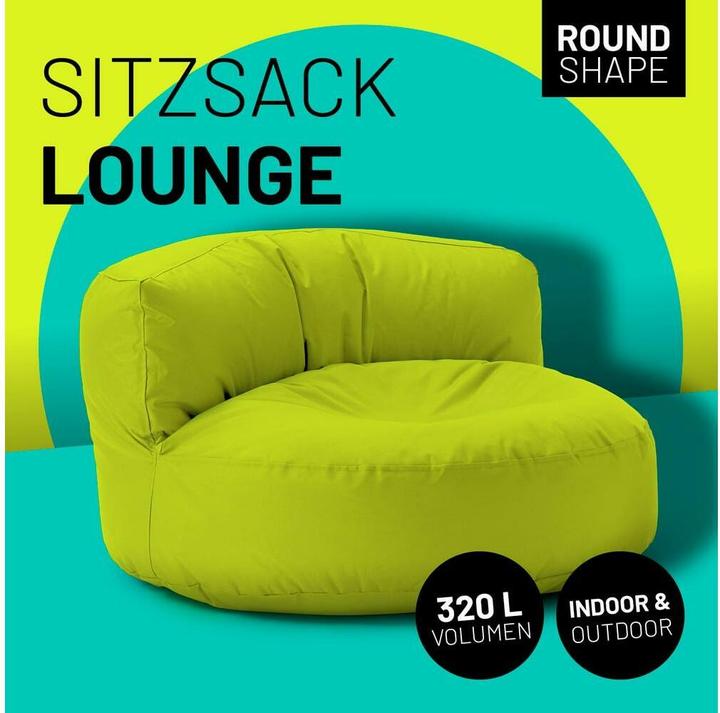 Image du produit Lumaland Sitzsack Lounge 30 L, Apfelgrün