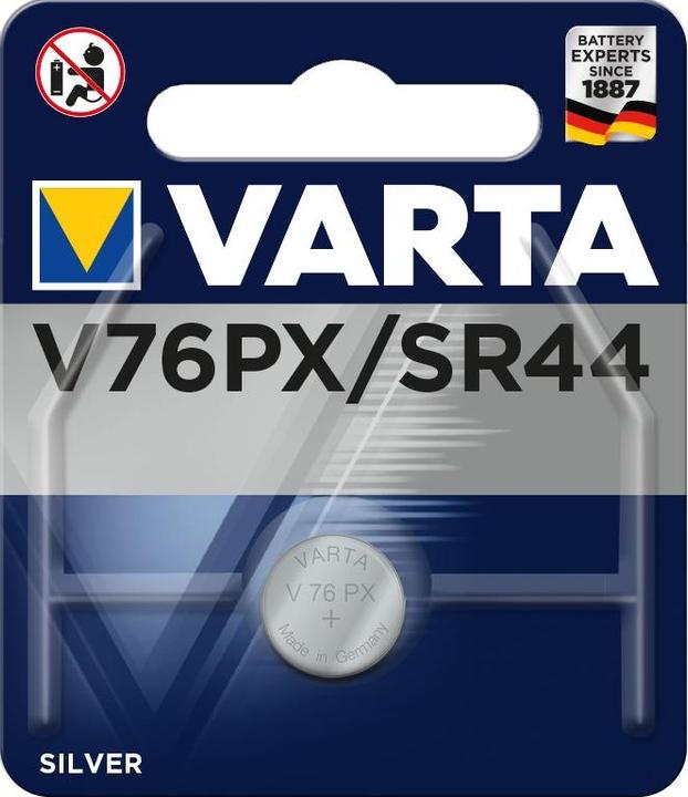 Actual product image Varta Electronics V76PX (1 pcs., SR44, 145 mAh)