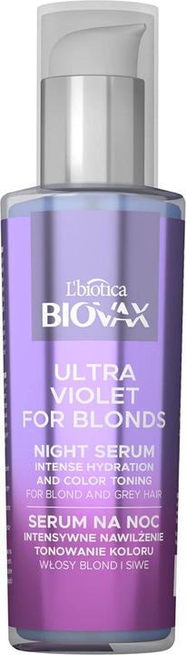 Produktbild L´Biotica L'BIOTICA Biovax Ultra Violet for Blonds Nachtserum Intensive (100 ml)