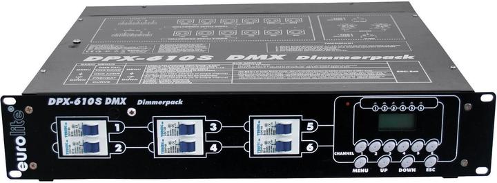 Immagine prodotto Eurolite Dimmer DMX DPX-610 a 6 canali con design da 48,30 cm (19"")
