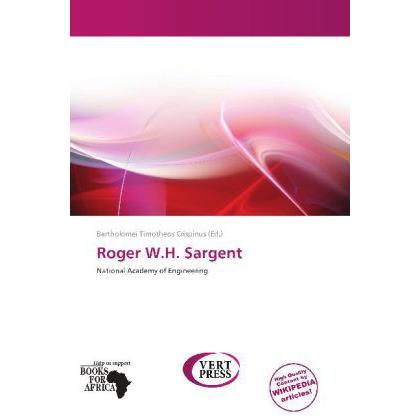 Roger W.H. Sargent, Fachbücher von Bartholomei Timotheos Crispinus