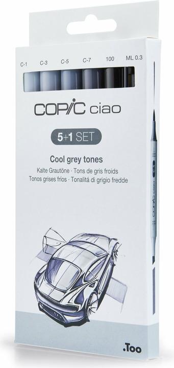 Image du produit Copic Tonalités de gris (6x)