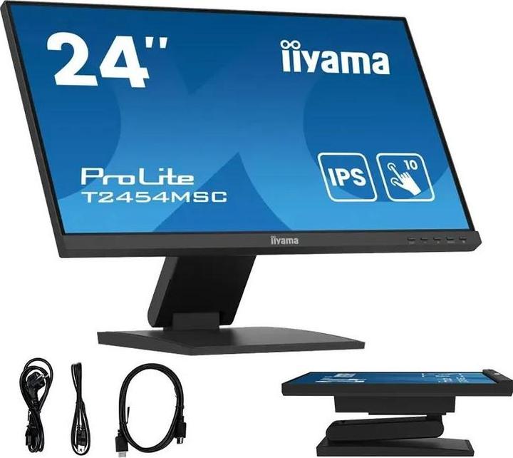 Immagine prodotto iiyama TFT T2454MSC 60.5cm PCAP 24"/1920x1080/HDMI/DP/2xUSB/TOUCH (1920 x 1080 pixel, 23.80")
