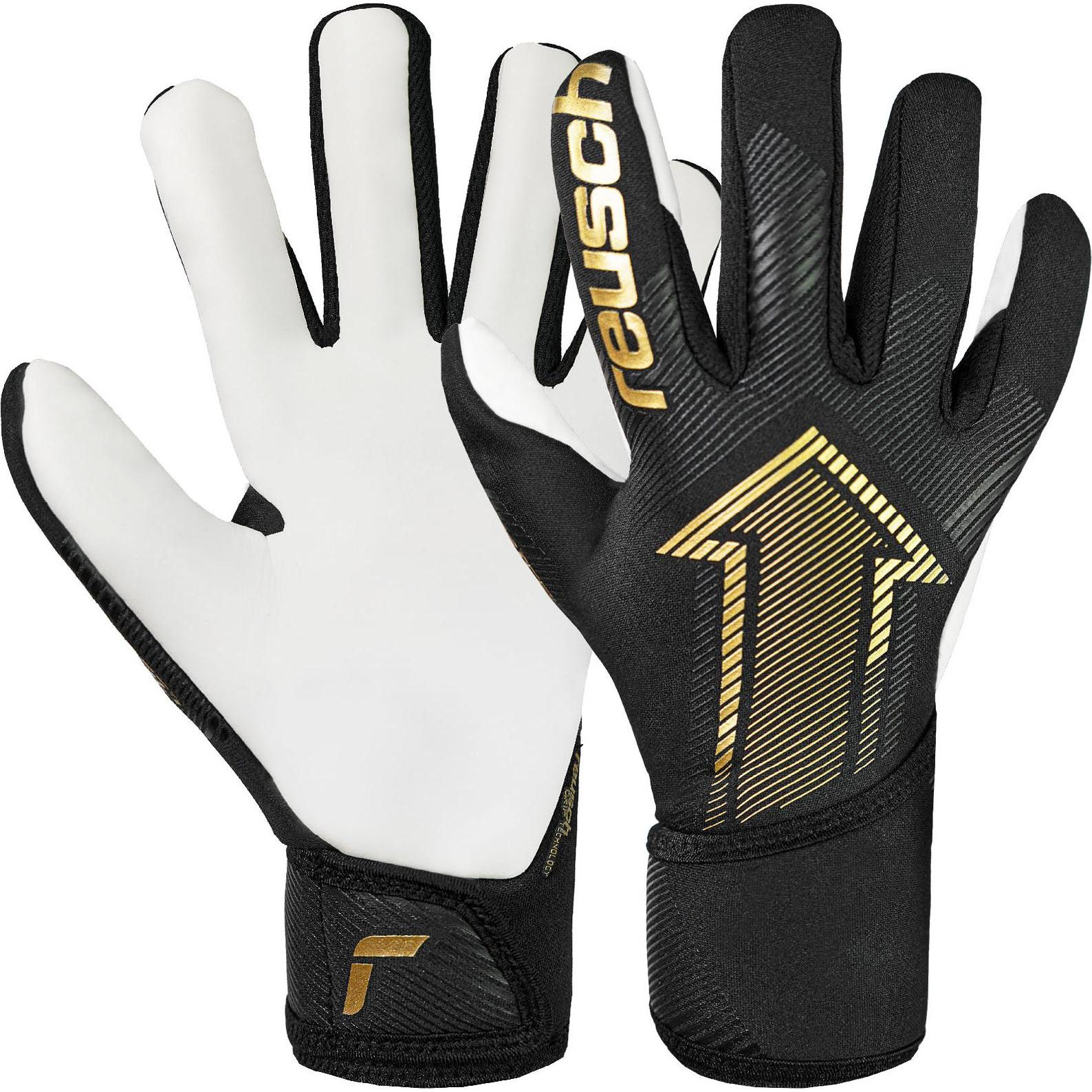 Reusch, Unisex, Handschuhe, Fastgrip Gold Junior, Schwarz, (7)