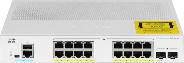 Produktbild Cisco PoE+ Switch CBS350-16P-E-2G-EU 18 Port (16 Ports)