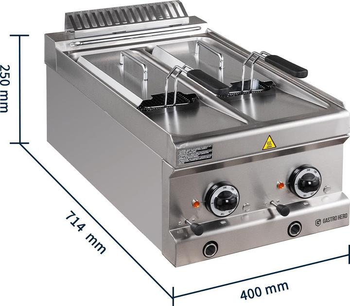 Immagine prodotto Gastro Hero Friggitrice elettrica Serie + - Apparecchio da tavolo