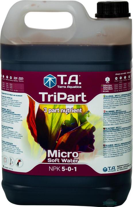 Image du produit Terra Aquatica TriPart Flora / GHE Micro Softwater 5L (6.07 kg, 5 l)
