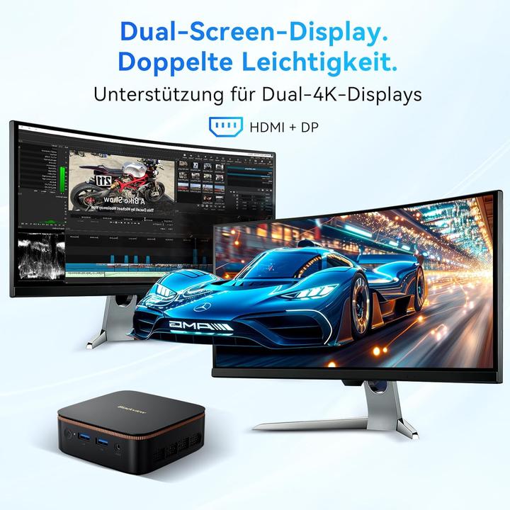 Actual product image Blackview MP20 Mini PC Intel Twin Lake N150 mit Win 11 Pro (256 GB, 8.19 GB, Intel N150)