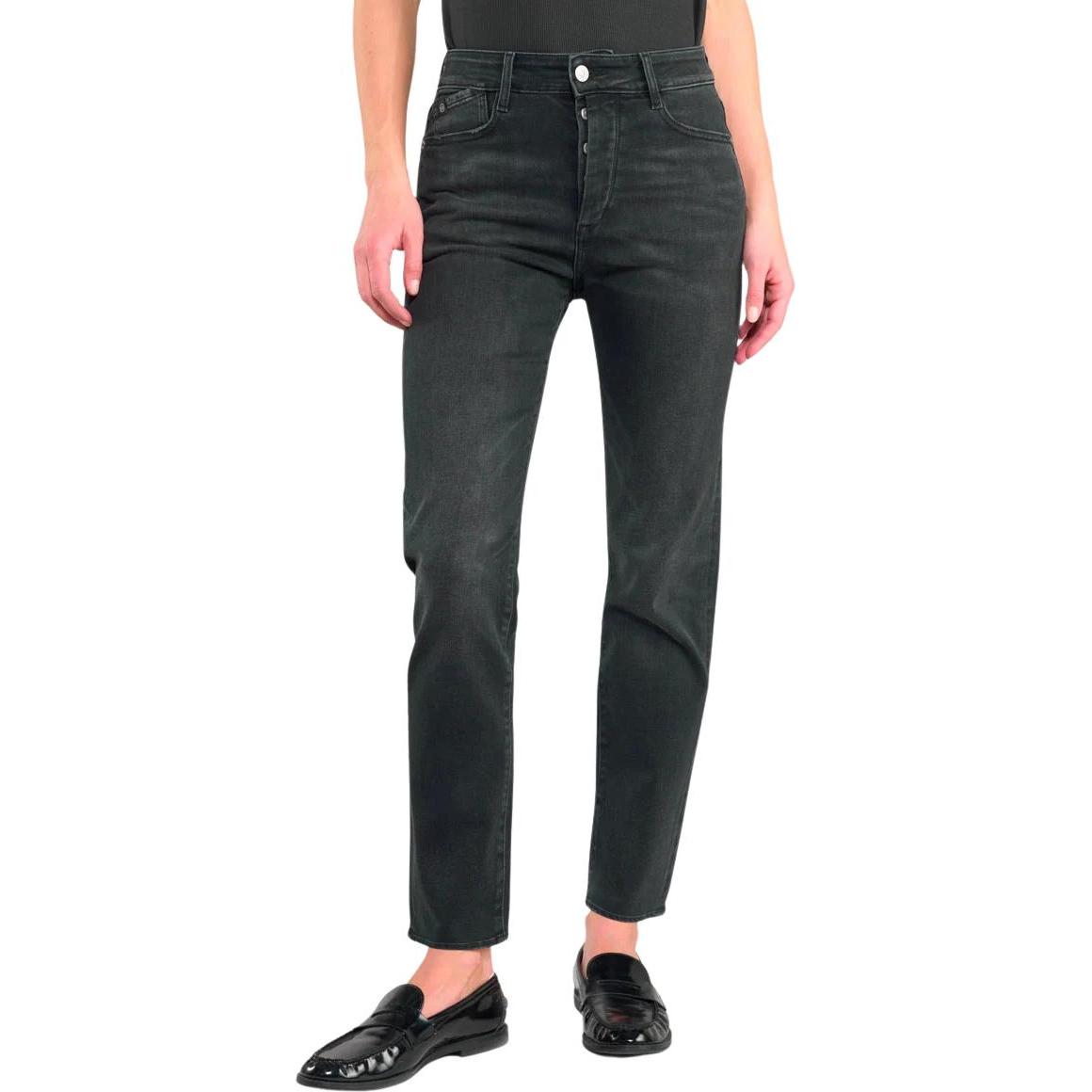 Le Temps Des Cerises, Damen, Jeans, 400/17 Bambo, Schwarz, (W38/L40)