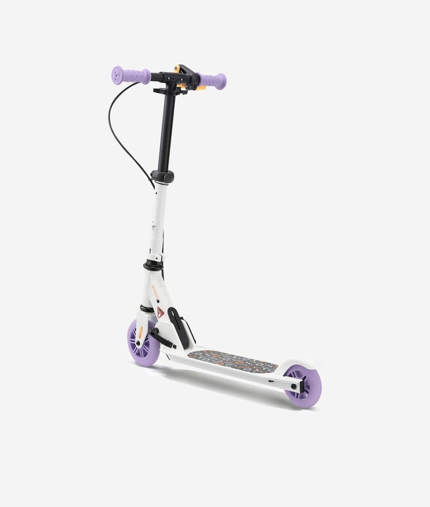 Oxelo Scooter Pedal scooter kids with brake - Play 5 white/purple