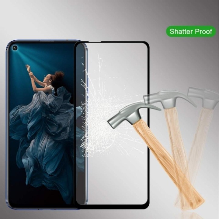 Produktbild Screenguard Huawei Nova 5T Full Screen Panzerglas Schutzfolie 2.5D 9H (1 Stück, Huawei Nova 5T)