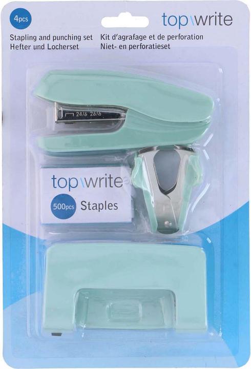 Actual product image Topwrite Stapling and punching set 4pc
