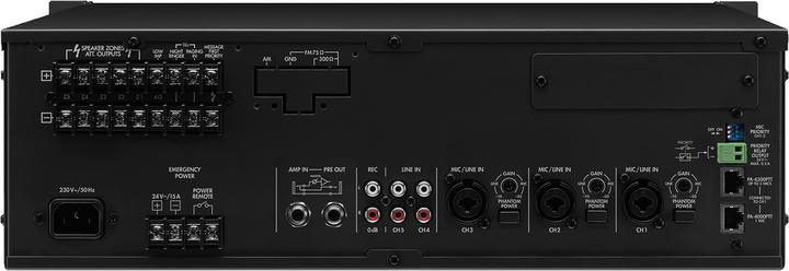 Immagine prodotto Monacor PA-1120 Amplificatore ELA a 5 zone da 120 W (Amplificatore)