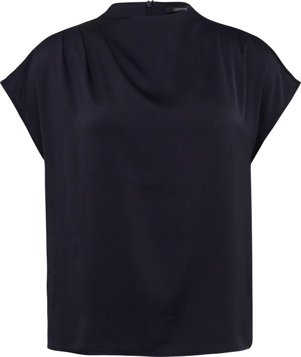 Comma Bluse Strukturierte Bluse mit Falten-Detail
