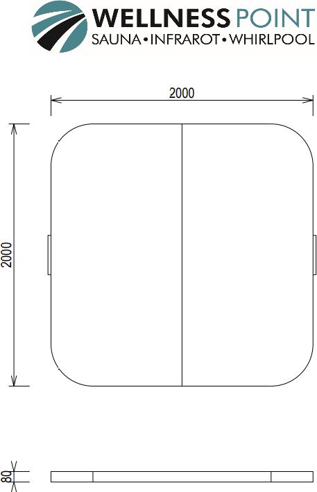 Produktbild PureHaven Thermoabdeckung 200x200 cm verschliessbar mit Schnallen windsicher perfektes Ablaufsystem f