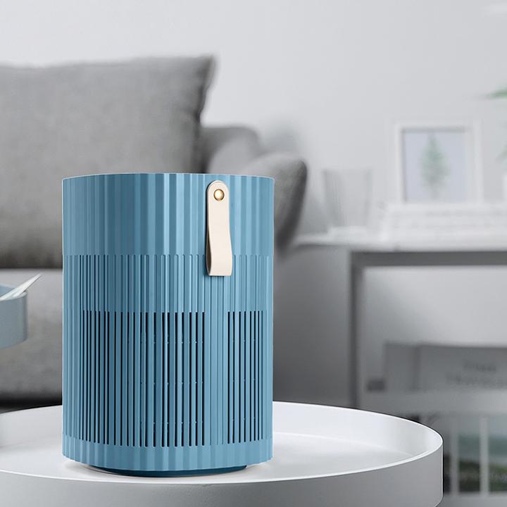 Actual product image AirExchange 150-T Staalblauw | Luchtreiniger 40m | HEPA H13 filter, Koolstoffilter en UV-C lamp | Beschermt met (40 m²)