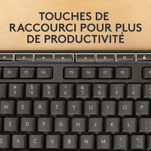 Thumbnail - Logitech MK370 Combo (DE, Kabellos), Tastatur, Schwarz