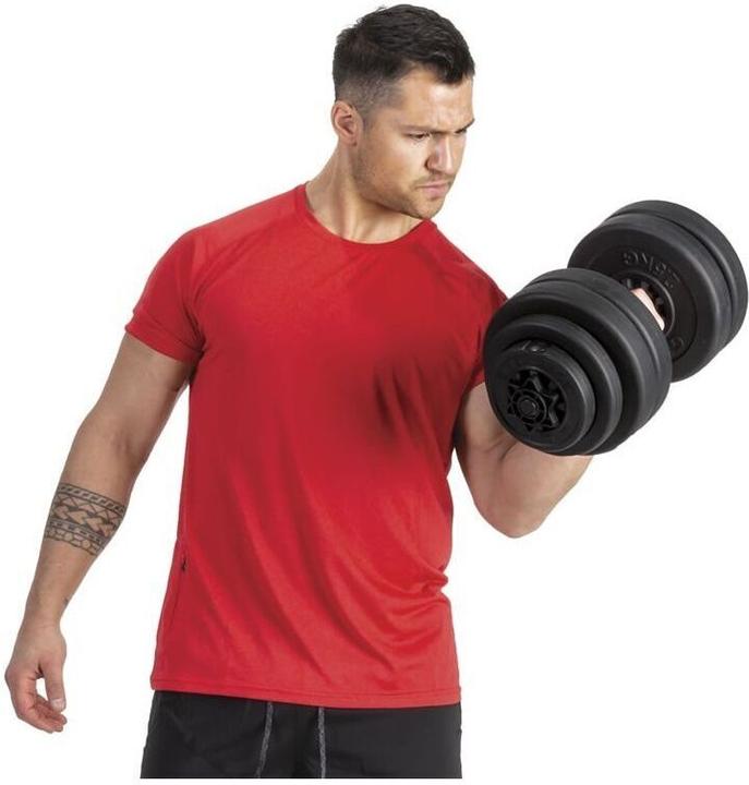 Actual product image Gymstick 61122-15, Adjustable dumbbell, Black, Vinyl, Concrete, Vinyl, 15 kg, 2.5 kg (1 x 1 kg, 2 x 0.5 kg, 2 x 1.5 kg, 4 x 2.5 kg)