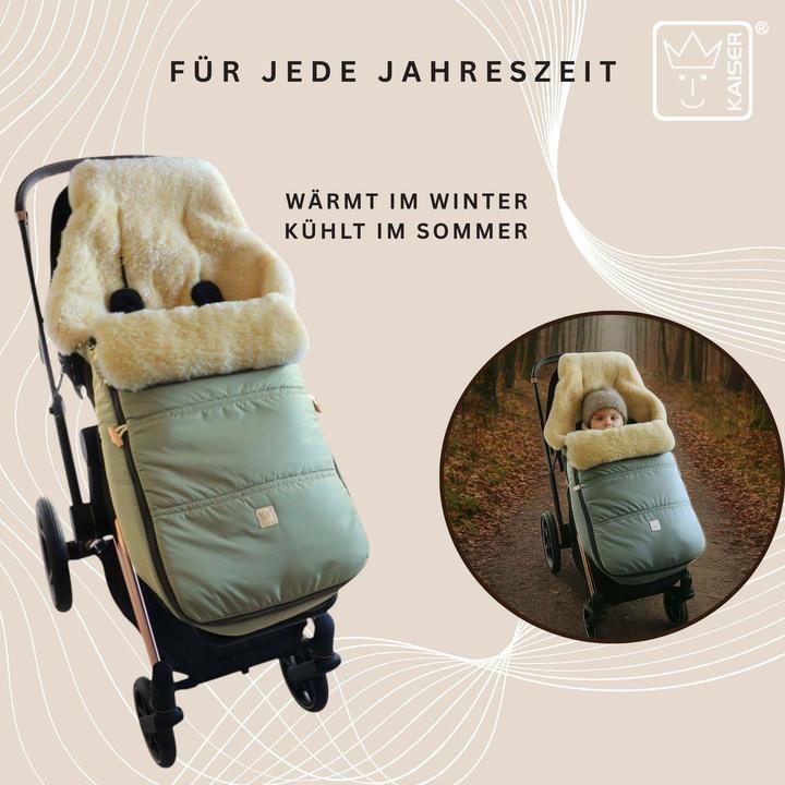 Image du produit Kaiser Baby Kaiser Lammfell Fusssack Dublas 2.0, salbei green/grey