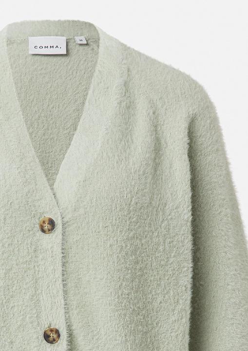 Produktbild Comma Strickjacke Haariger Strickcardigan auf Baumwollbasis mit 3/4 Arm (48)