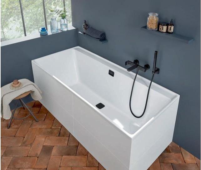Produktbild Villeroy & Boch V&B Einbauwanne COLLARO 1900x900 m Ab u Überlgrt. bl matt we (190 cm, 90 cm)