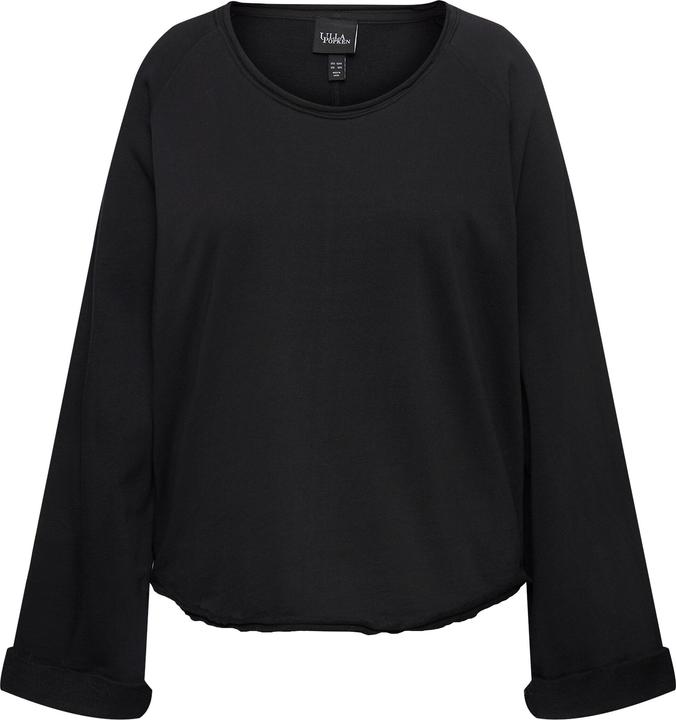 Produktbild Ulla Popken Sweatshirt, Rollkanten, Rundhals, Raglan-Langarm (56)