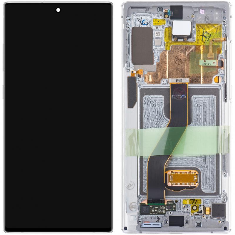 Samsung Display Unit für Galaxy Note 10+ 5G N976 / Note 10+ N975, weiss (Display), Pezzi di ricambio per dispositivi mobili