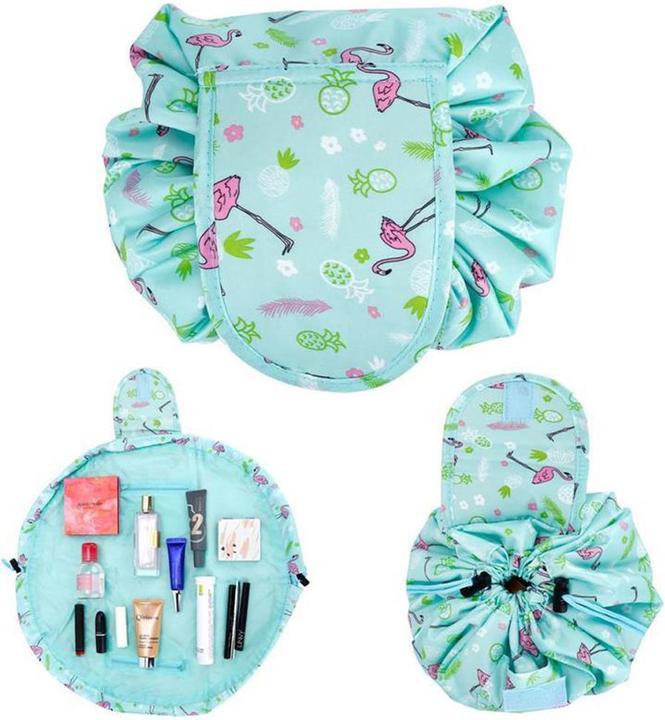 Immagine prodotto Intirilife Borsa per cosmetici in ROSA VERDE FLAMINGO