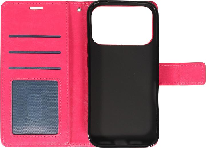 Produktbild PhoneLook Hülle Premium Flip Leder Tasche Dunkelrosa (Apple iPhone 17 Pro)