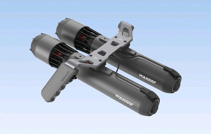 Actual product image Waydoo SUBNADO underwater scooter handle holder grey