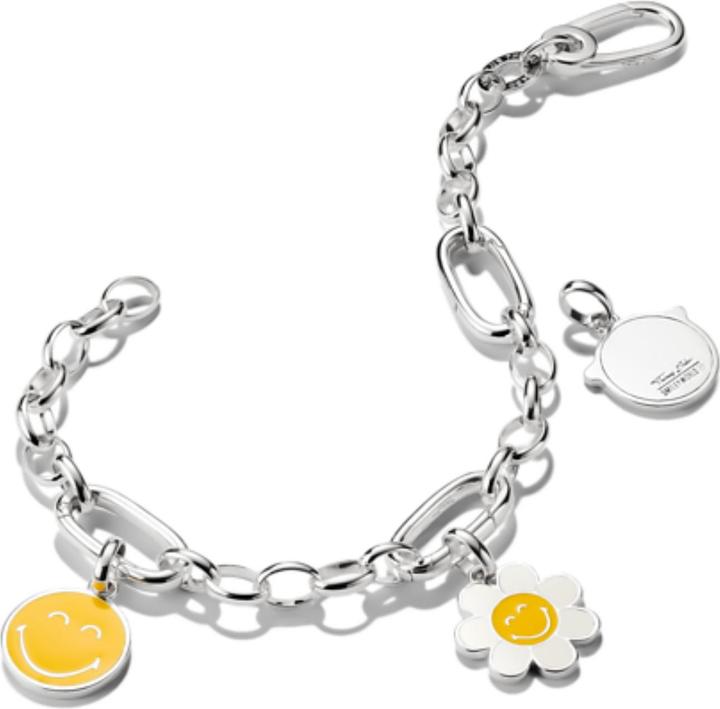Actual product image Thomas Sabo Smiley World Sunglasses Charm-Anhänger Connect Silber (Enamel, 925 Sterling silver)