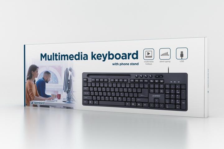 Actual product image Gembird KB-UM-108 Keyboard USB QWERTY US English (US, Cable)