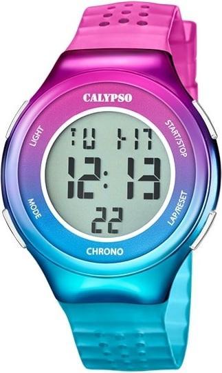 Image du produit Calypso Montre Color Splash K5841/1 Bracelet En Caoutchouc Noir, Unisexe (Montre analogique, 44 mm)