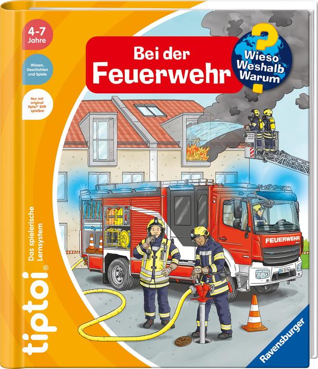 Actual product image tiptoi Bei der Feuerwehr (German, Daniela escape, Niklas Böwer, 2022)