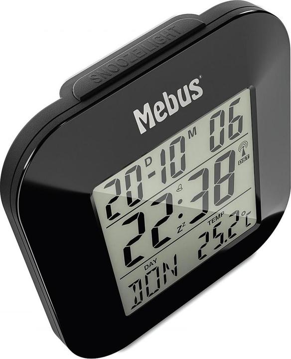 Actual product image Mebus MEB radio-controlled alarm clock digital black