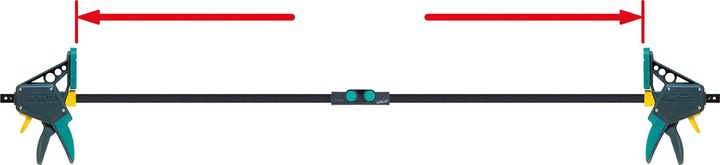 Produktbild wolfcraft Einhandzwingen-Adapter Connector PRO/Easy (2000 mm)