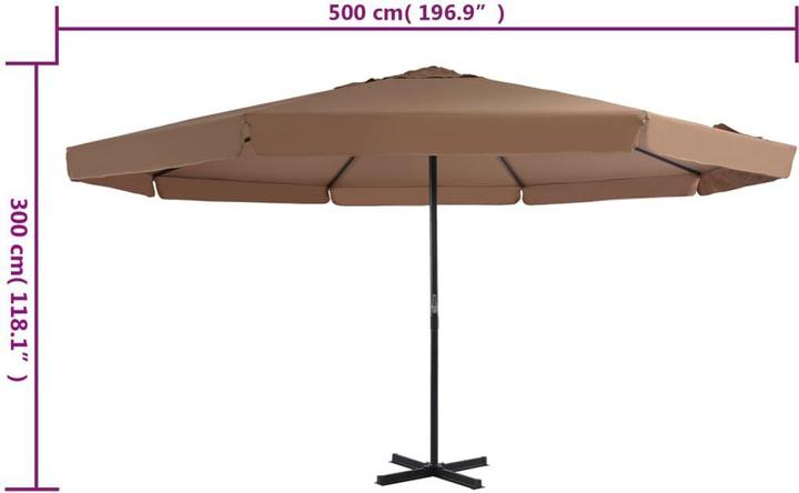 Produktbild vidaXL Sonnenschirm (1 m)