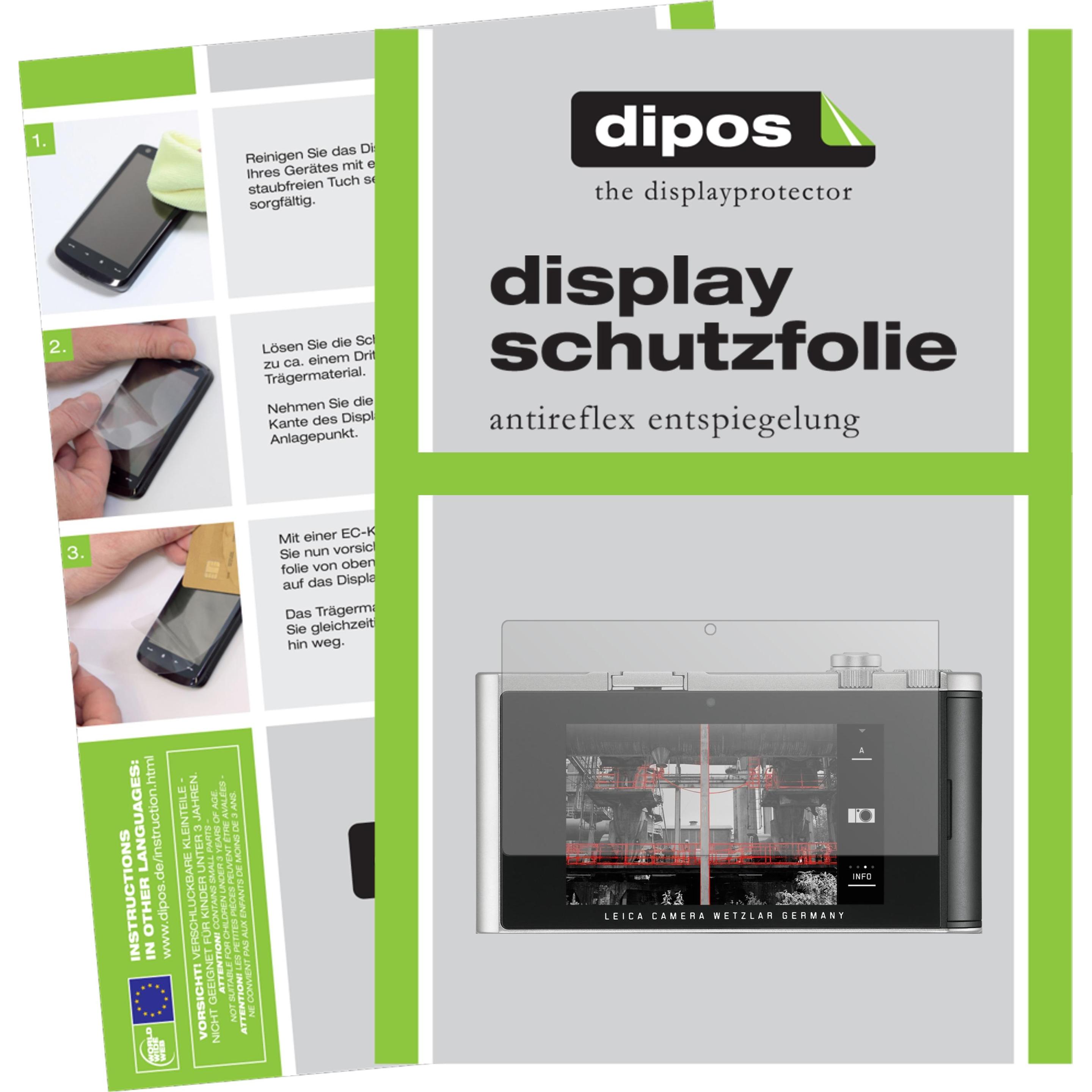 Dipos Displayschutzfolie Antireflex (Displayschutz, Leica TL2), Kameraschutz, Transparent