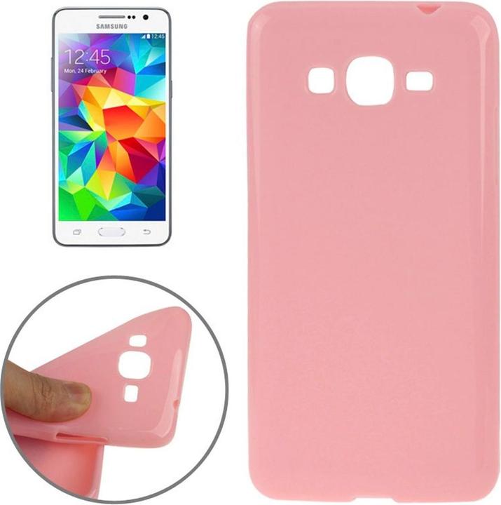 Actual product image König Design Protective cover TPU Case for mobile Samsung Galaxy Grand Prime SM G530H Pink (Samsung Galaxy Grand Prime)