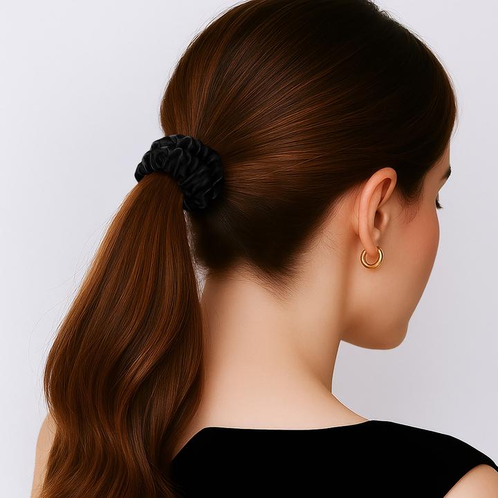 Immagine prodotto Avizar Plissierter Satin-Haargummi (Elastico per capelli)
