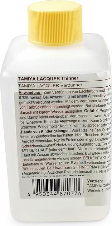 Produktbild Tamiya Lacquer Verdünner 250ml