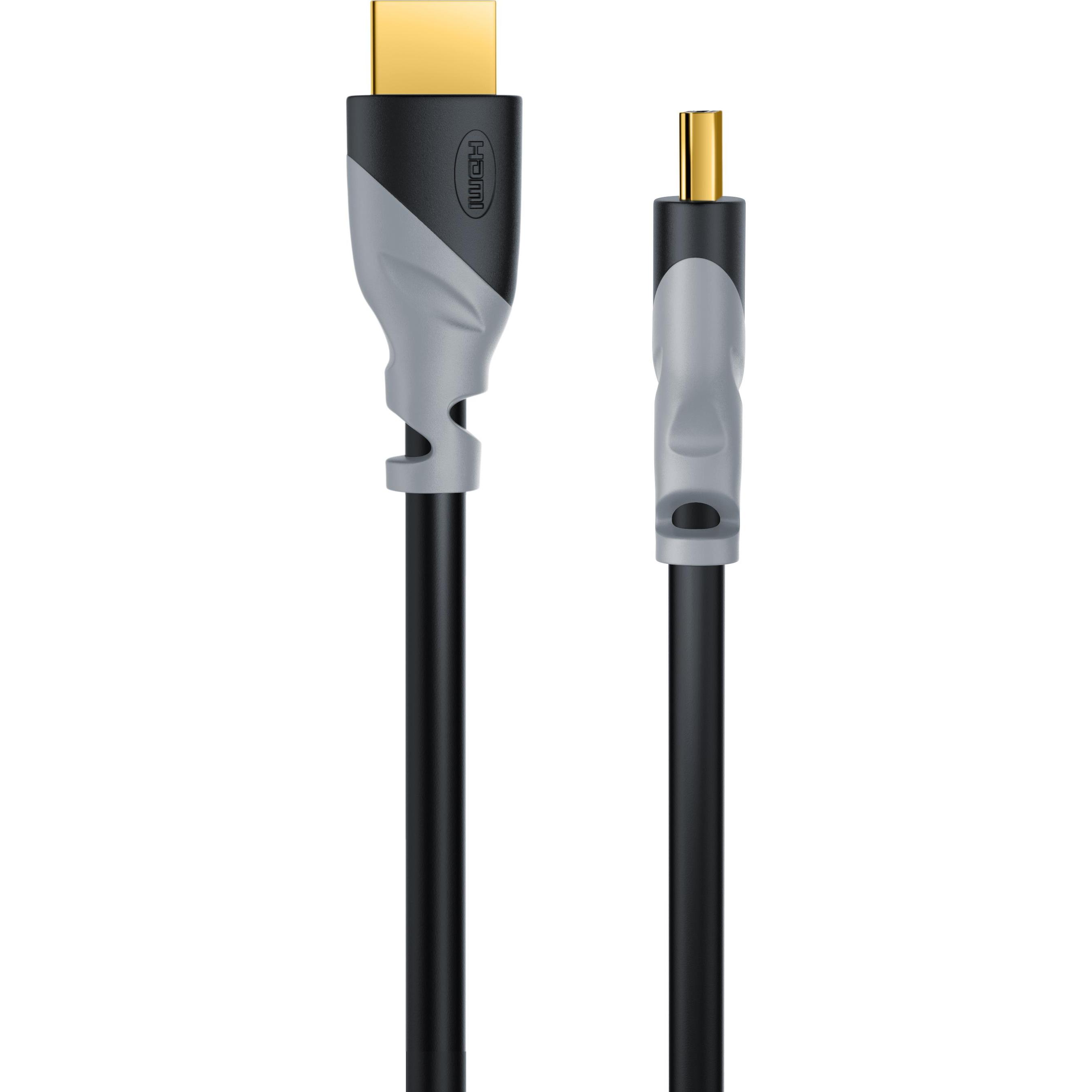 Thumbnail - CSL HDMI Kabel 2.0b - 4k Ultra HD 2160p - High Speed - 3D Ready - 3 fach geschirmt - HDMI 2.0b 2.0a 2.0 (1 m, HDMI), Vid...