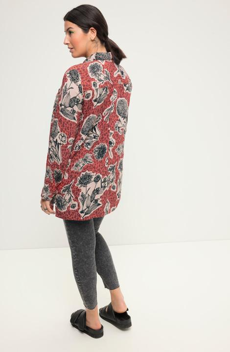 Immagine prodotto Studio Untold Camicia dal taglio squadrato con stampa floreale, collo da camicia e maniche lunghe (46, 48)