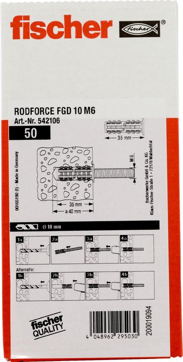 Actual product image Fischer Threaded rod anchor (50 pcs.)