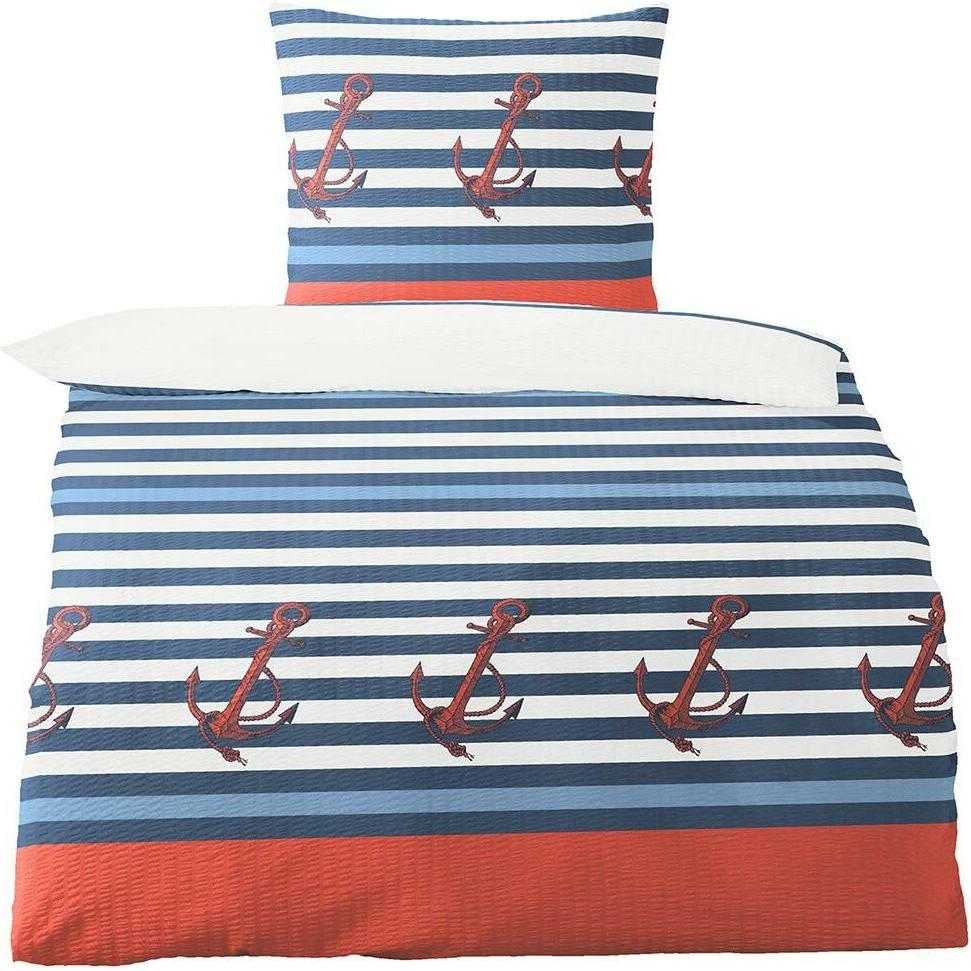 Traumschlaf, Bettwäsche, Anker (Bettwäsche Set, 155x220 cm + 80x80 cm)