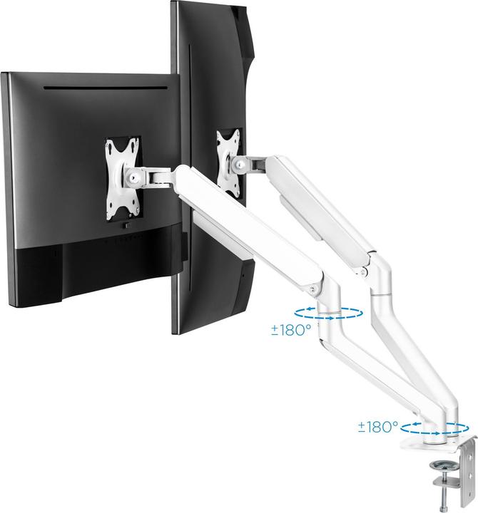 Produktbild Tooq Technology DB4132TNR-W - Klemme /Bolzen - 18 kg - 43,2 cm (17 Zoll) - 81,3 cm (32 Zoll) - 1 (Tisch, 32", 9 kg)