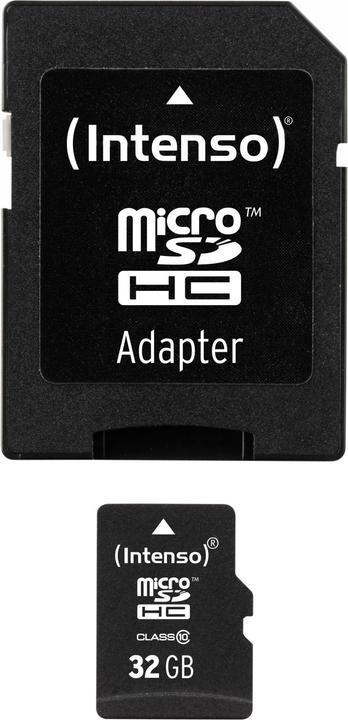 Produktbild Intenso microSD Class 10 (32 GB, microSDHC, U1)