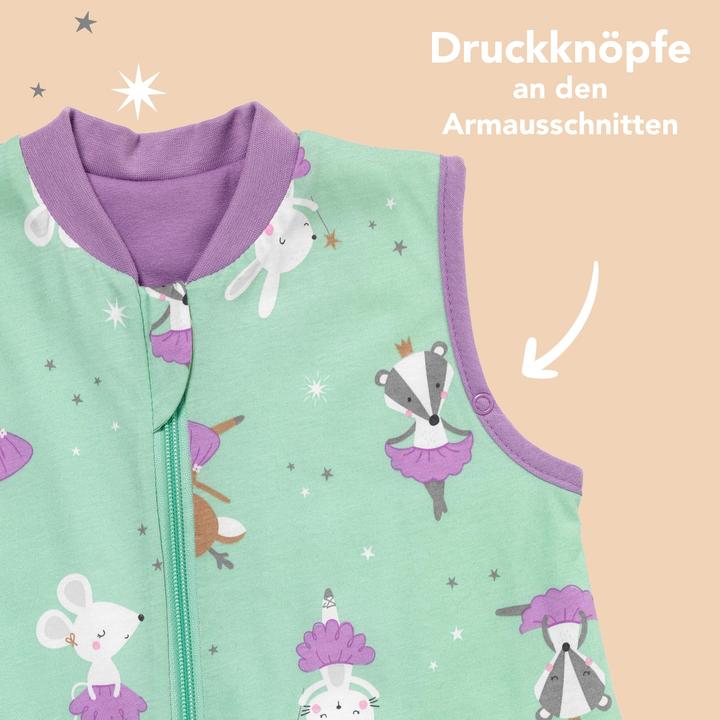 Actual product image Schlummersack Sleeping Bag with Feet & Foldable Feet Covers - 1.0 TOG (60 cm, 1.0 TOG, Spring, Autumn)