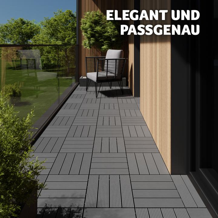 Immagine prodotto tectake Tegulas (11 x, 31 x 31 x 2 cm)