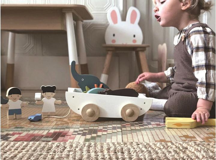 Actual product image Tender Leaf Toys Boat with animals